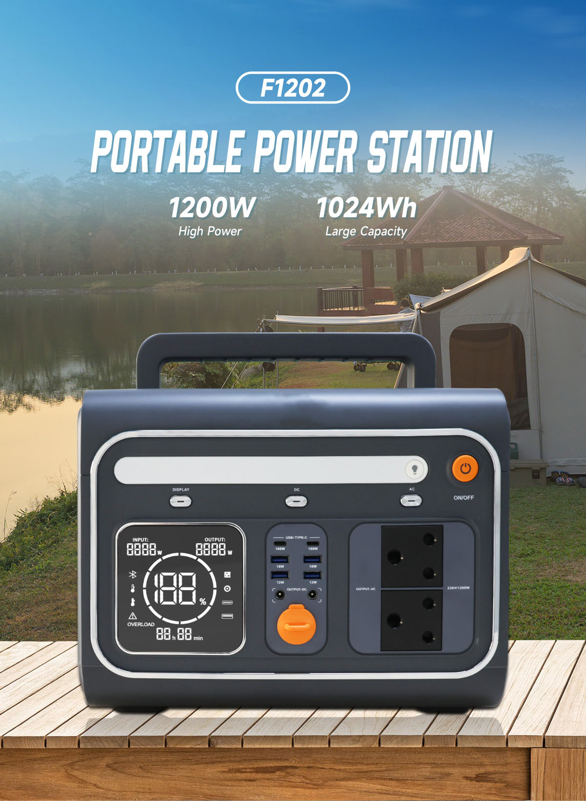 F1202 Portable Power Station